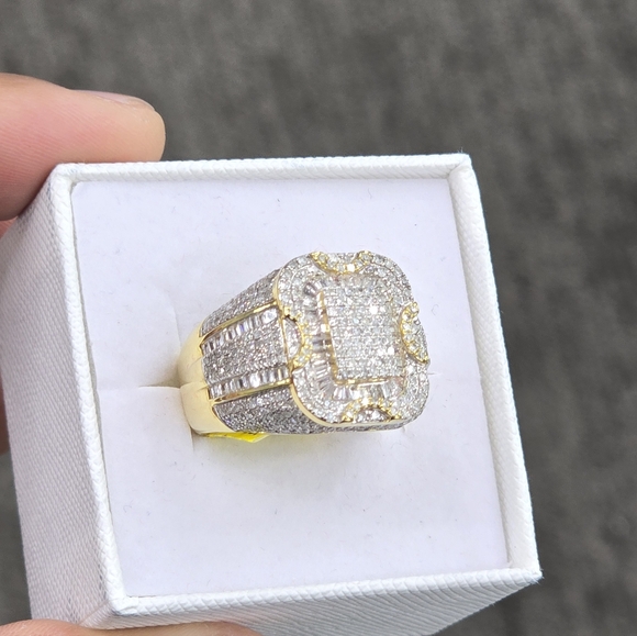 Real Diamond 10kt Gold Ring For Men
